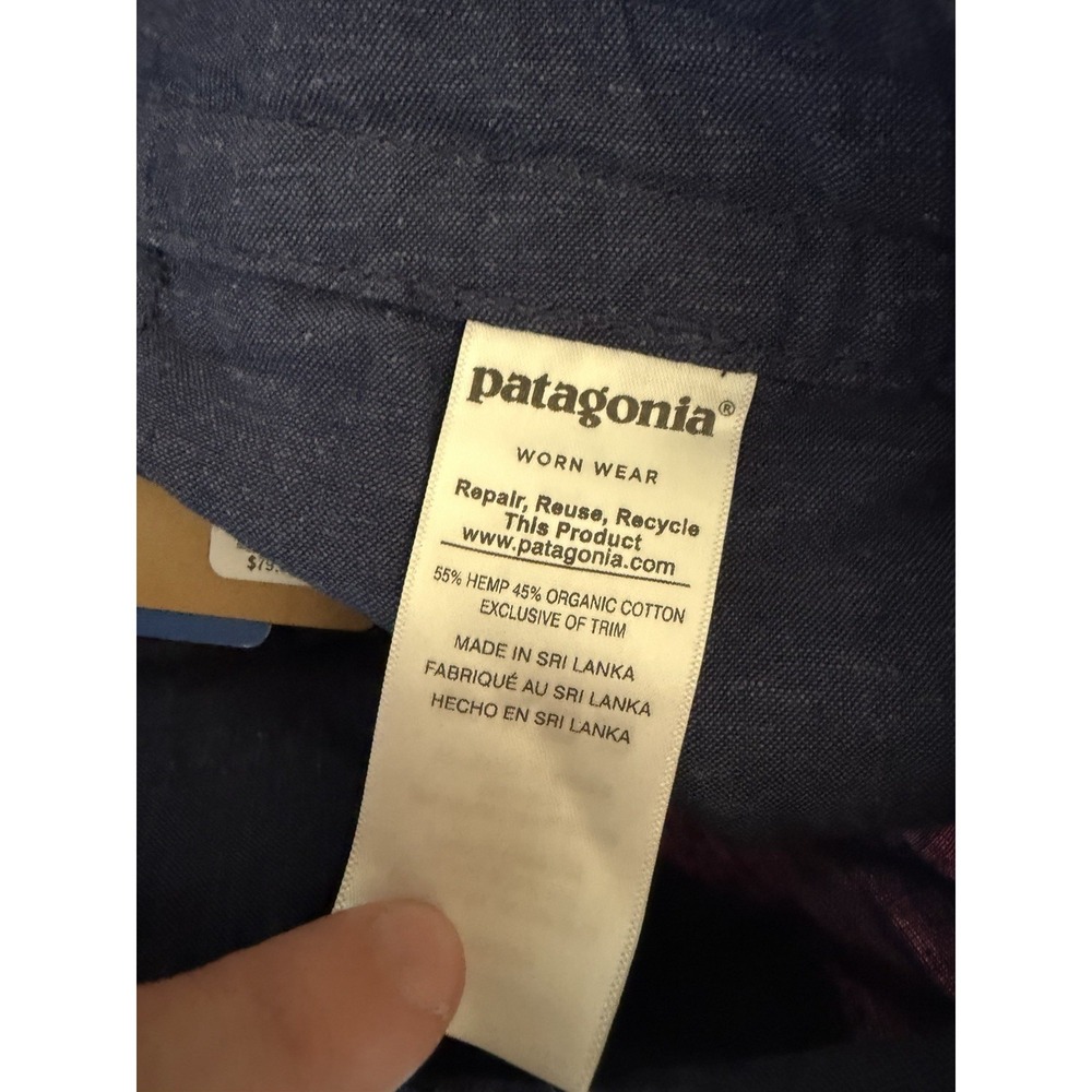 Patagonia Women's Island Hemp Pants Short Blue 56641 Size 2 - Picture 3 of 12